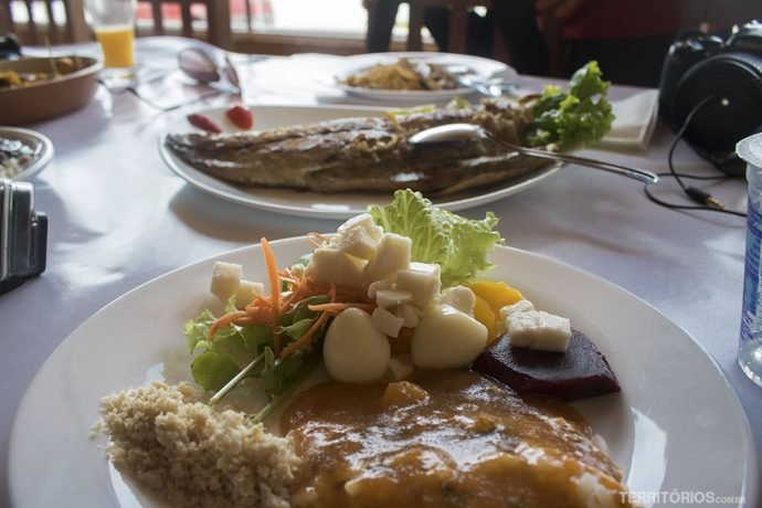 Tainha no Restaurante Zequinha