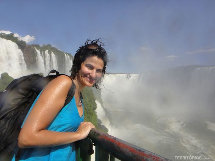 Roberta renova as energias nas Cataratas do Iguaçu