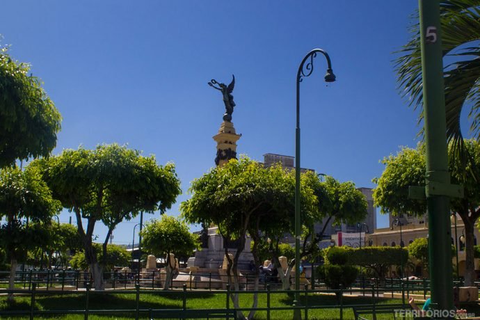 Plaza Libertad, no centro de San Salvador