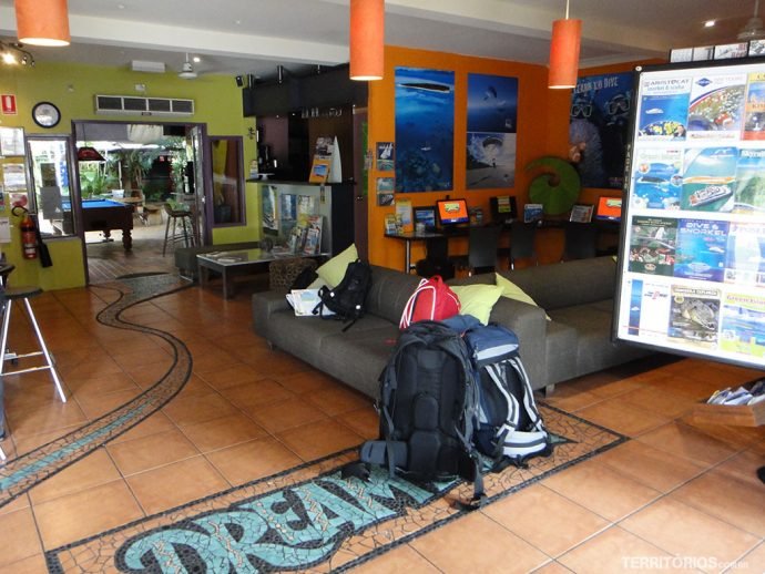 Recepção do Dreamtime Backpackers