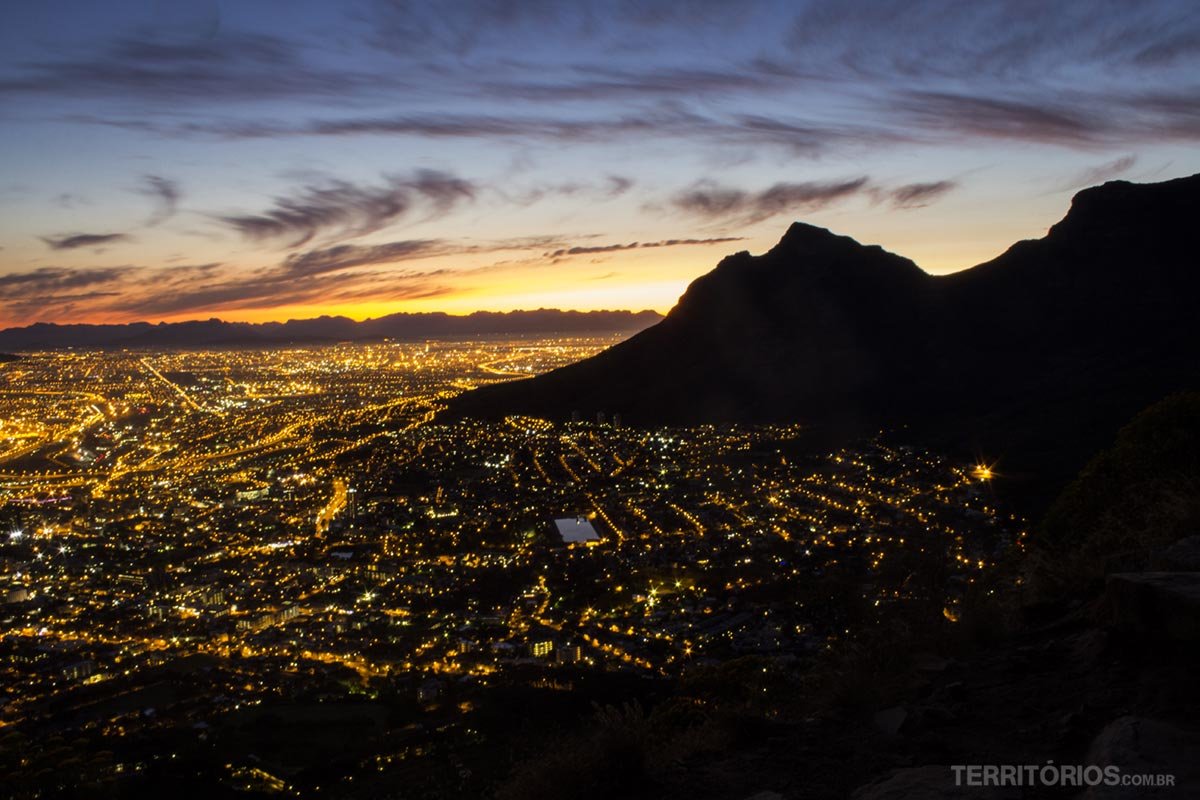 Cape Town vista do topo da Lion's Head