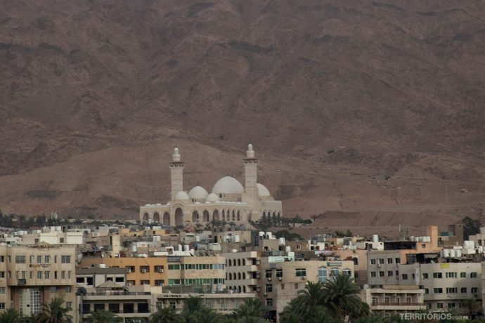 Mesquita de Aqaba vista do barco