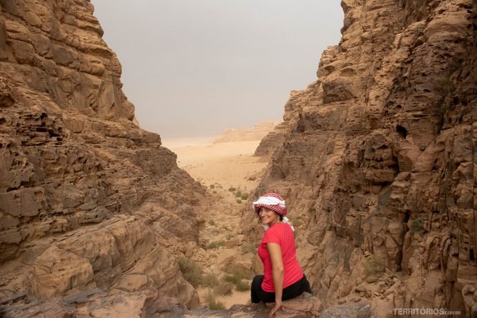 Um dos cenários mais bonitos da viagem fica em Wadi Rum