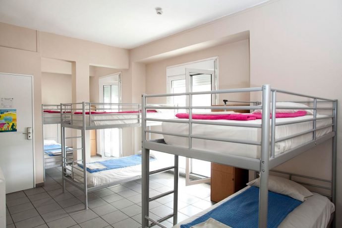 Hospedagem em Atenas: dormitório para 6 pessoas