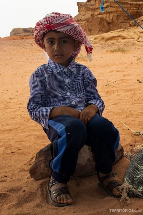 O simpático pequeno beduíno