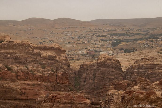 Parte de Wadi Musa no alto