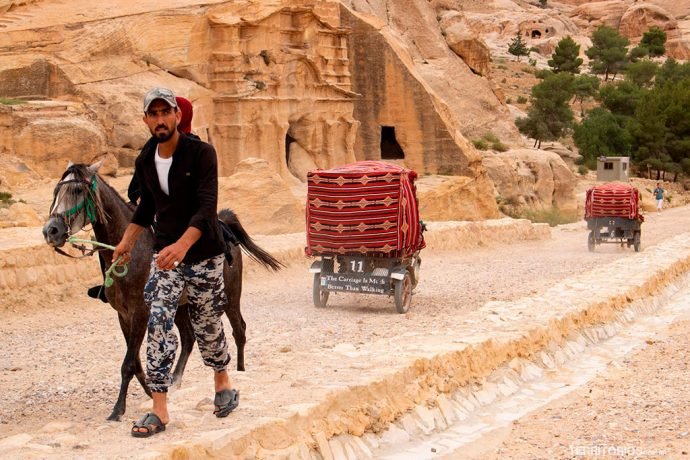 Transporte em Petra