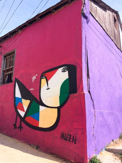 Graffiti de Muzai  em Valparaíso
