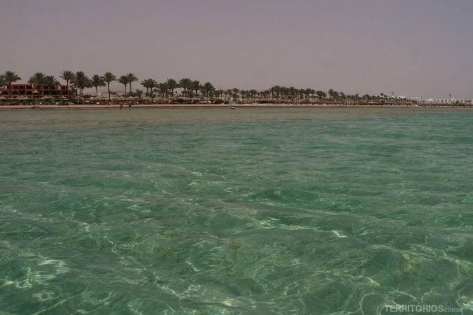Água cristalina em Sharm El Sheik