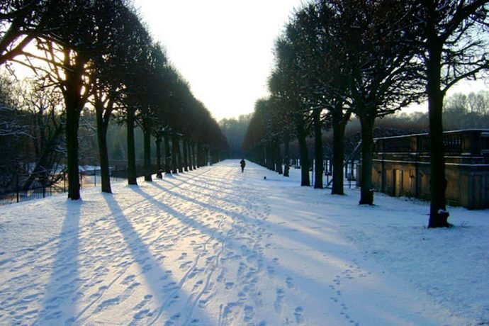 Inverno em Brühl é neve na Europa