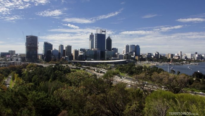 Vista para City do Kings Park, em Perth