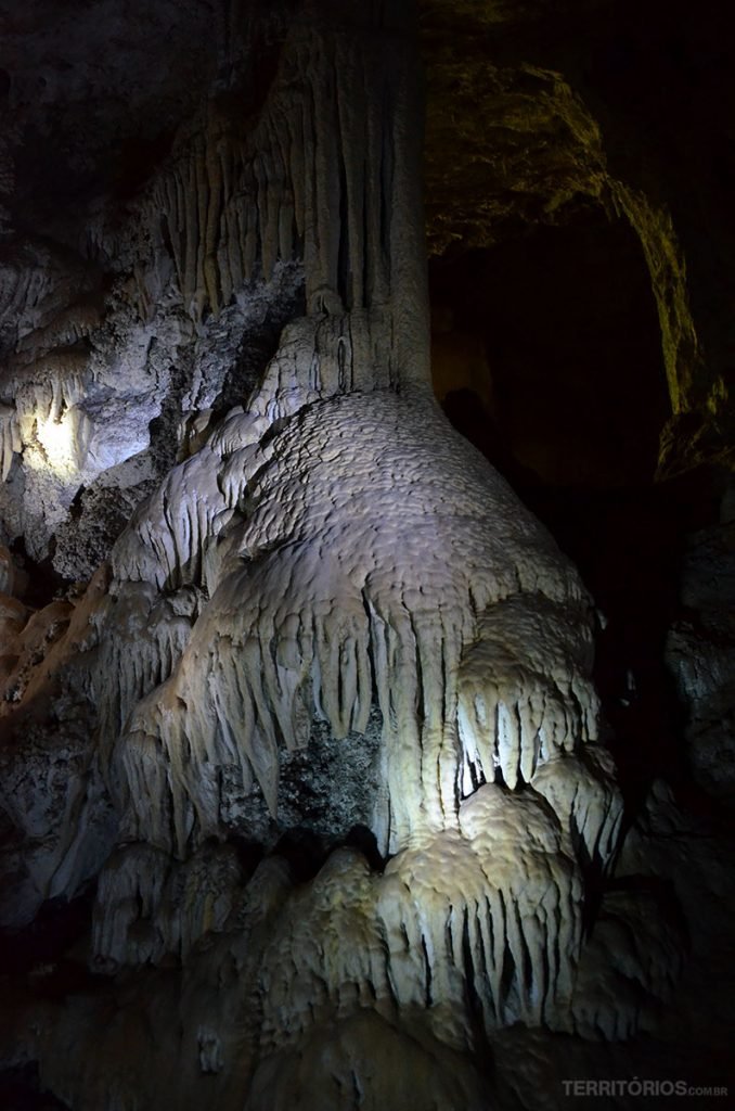 Limestone caves, the material acts as a filter and so the waters of the region are crystal clear
