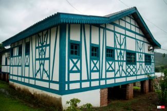 Casa de arquitetura Enxaimel em Forquetinha