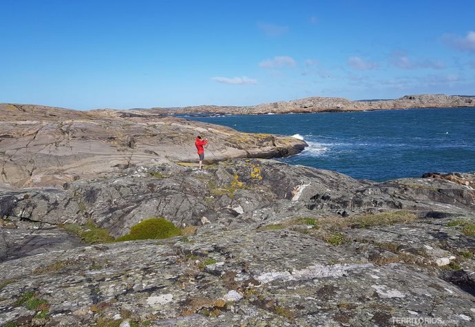 Ilhota rochosa de 3 bilhões de anos em Tjörn