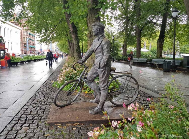 A capital Oslo em modo econômico