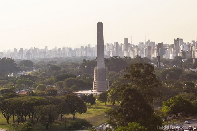 Vista em São Paulo para o Obelisco