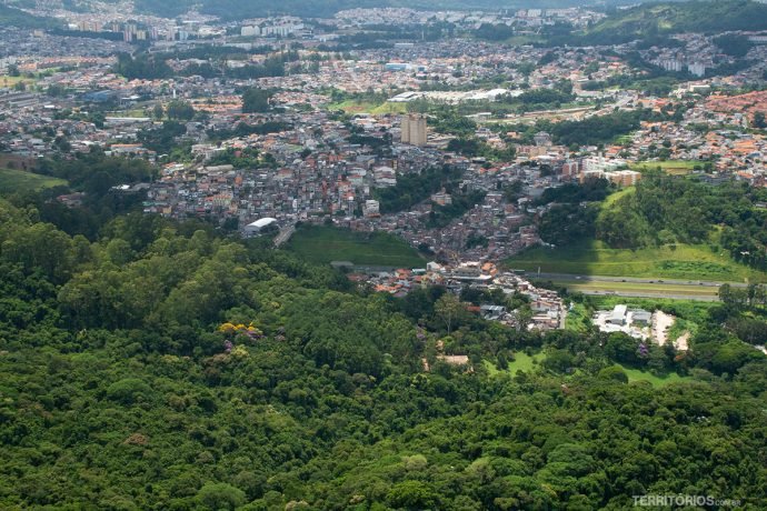 View in São Paulo from Pico do Jaraguá