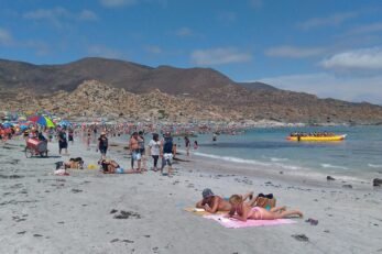 Praia Totoralillo, em Coquimbo