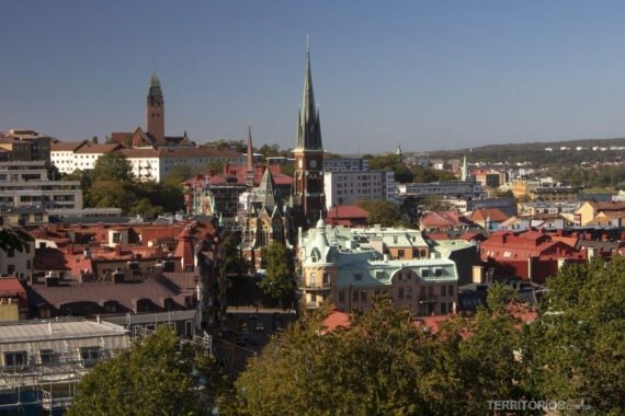 Vista do Skansparken