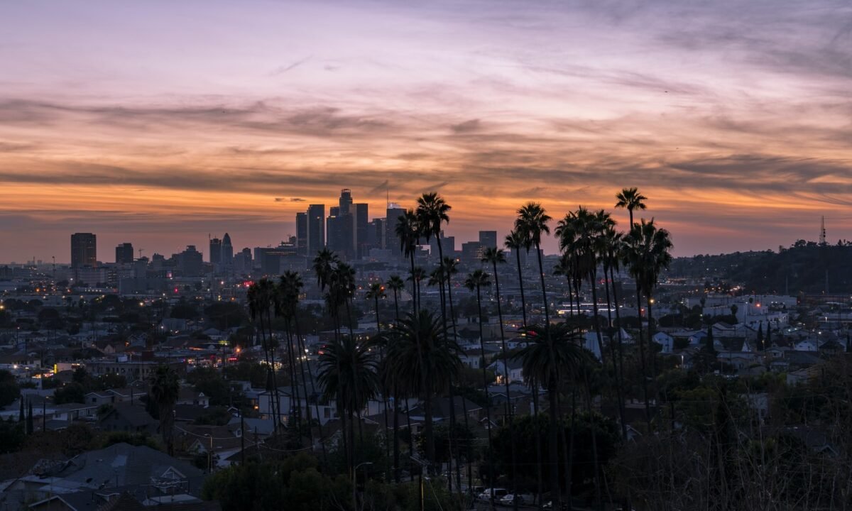 Pôr do sol em Los Angeles