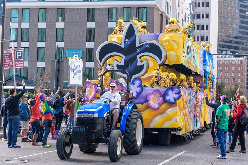 desfile de Mardi Gras em New Orleans