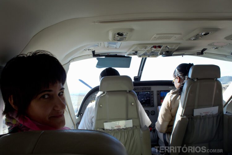 Roberta a bordo de avião para 6 passageiros na África