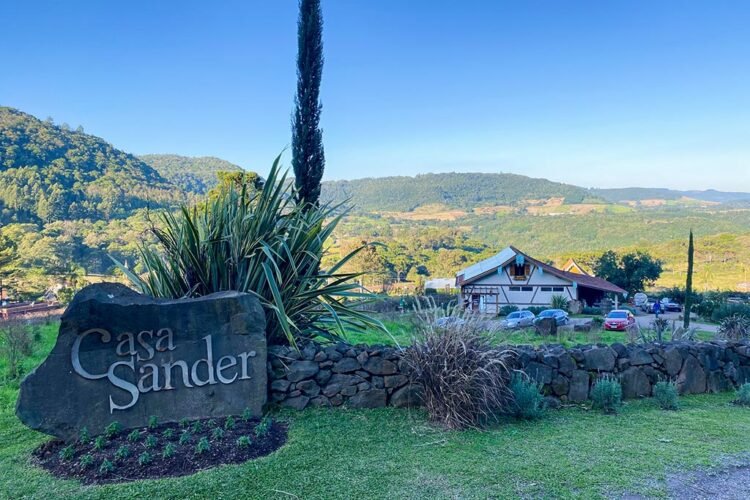 Casa Sander na zona rural de Nova Petrópolis