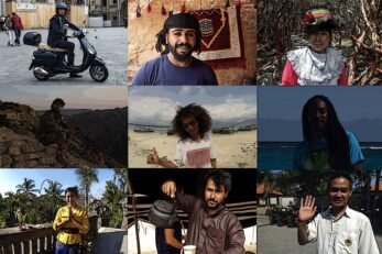 Retratos de pessoas locais de diferentes países