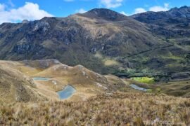 Parque Nacional Cajas entre páramos e lagoas