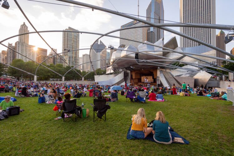 Millenium Park Summer Music Series em junho, julho e agosto