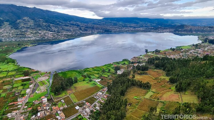 Lago San Pablo, em Otavalo