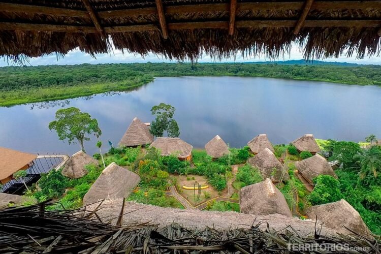 Vista da torre do Napo Wildlife Center