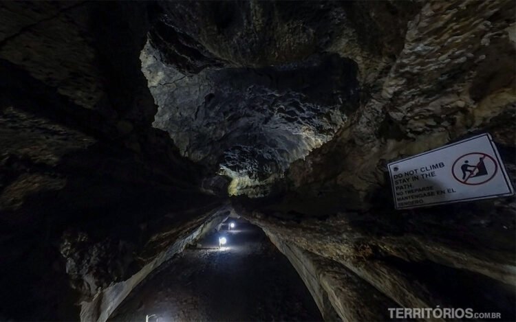 Túnel de lava em Santa Cruz