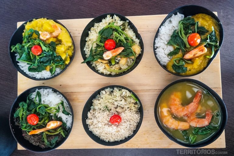 Pratos da gastronomia amazônica