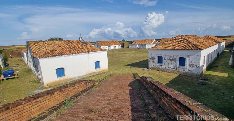 Casas no interior da Fortaleza de São José de Macapá