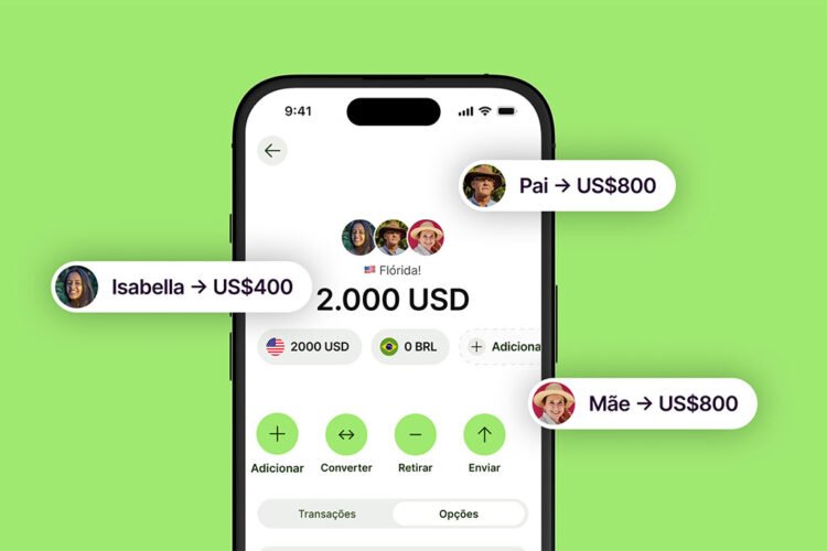 Tela de celular explicar como vaquinha da Wise funciona