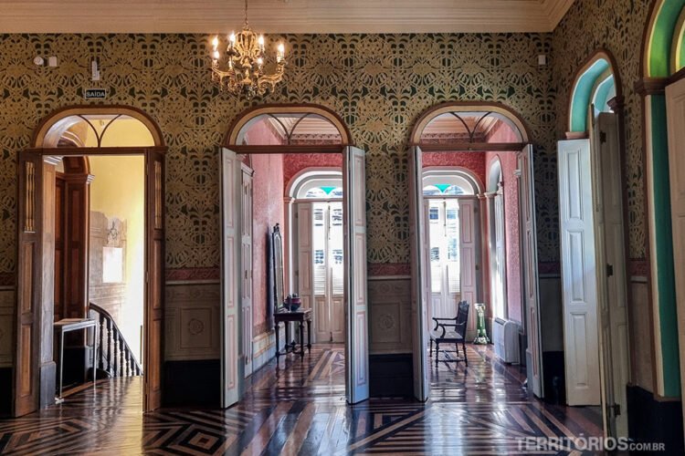 Interior de casa colonial em Belém do Pará