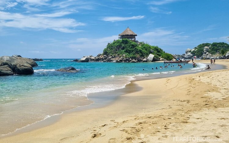 Playa Cabo San Juan del Guia no Parque Tayrona